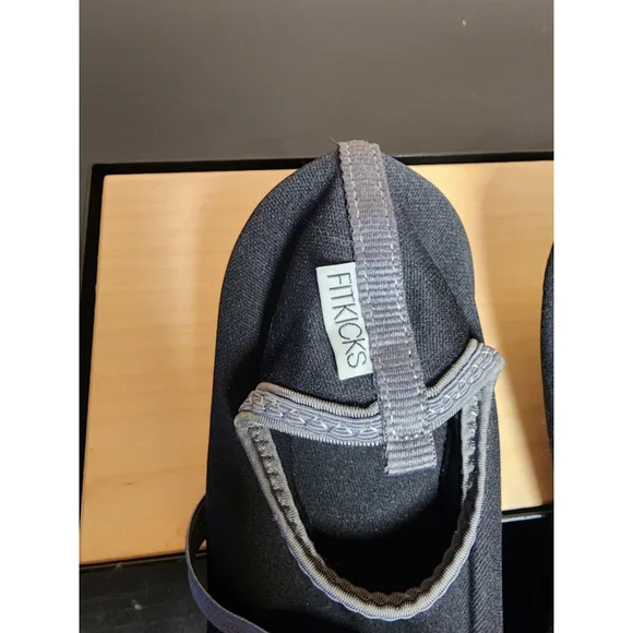 Women's FITKICKS Black Grey Athletic Water Shoes - Picture 2 of 3